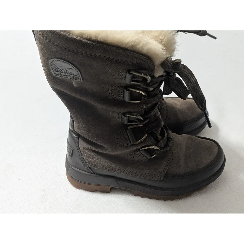 Sorel Womens Tivoli IV Tall‎ Waterproof  Insulated Boots Sz 6 Quarry Gray